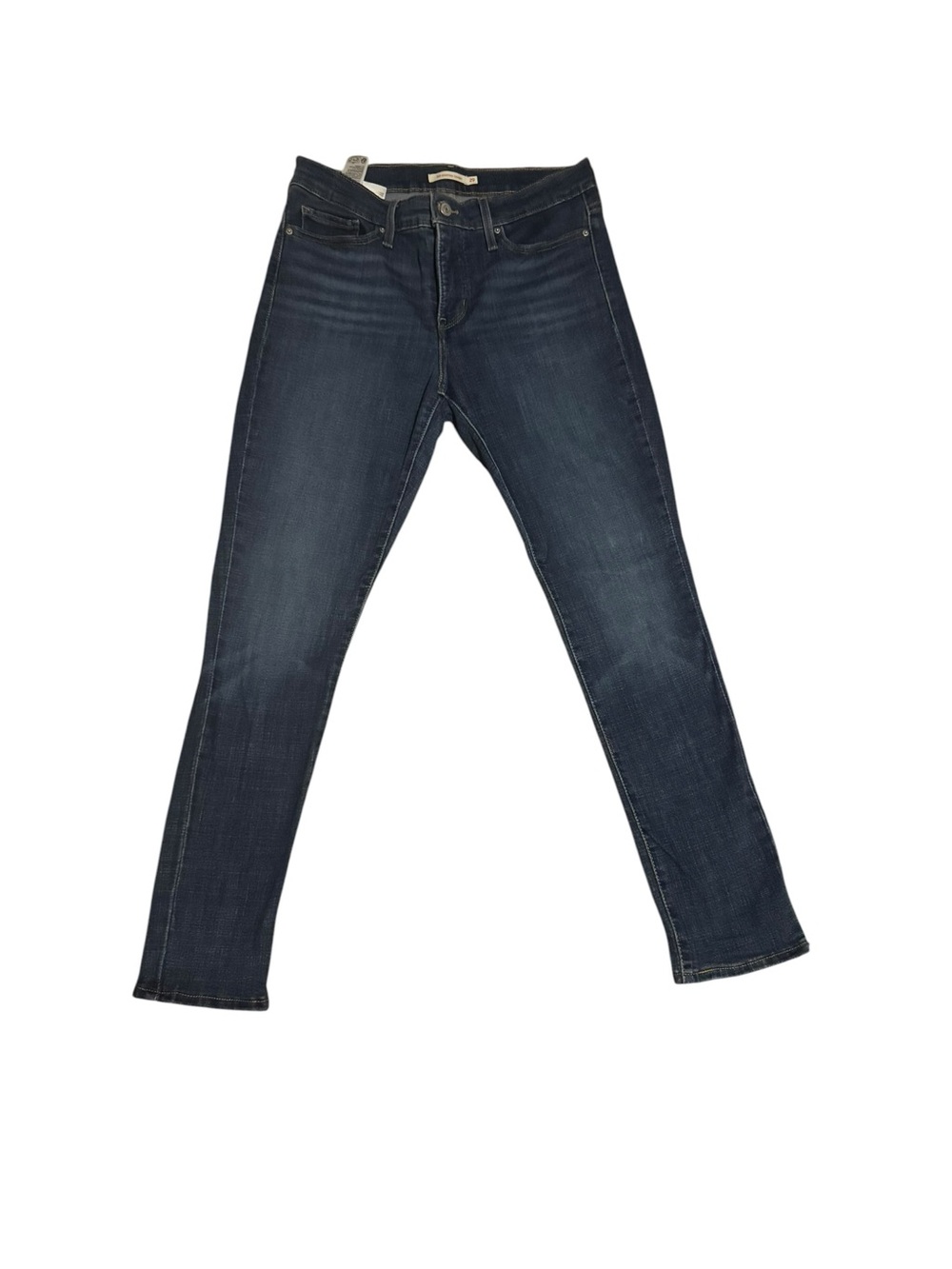 EUC Levi’s Women Shaping Skinny Jeans Dark Wash 29 X 30 Tummy Control 5 Pocket - Picture 4 of 7